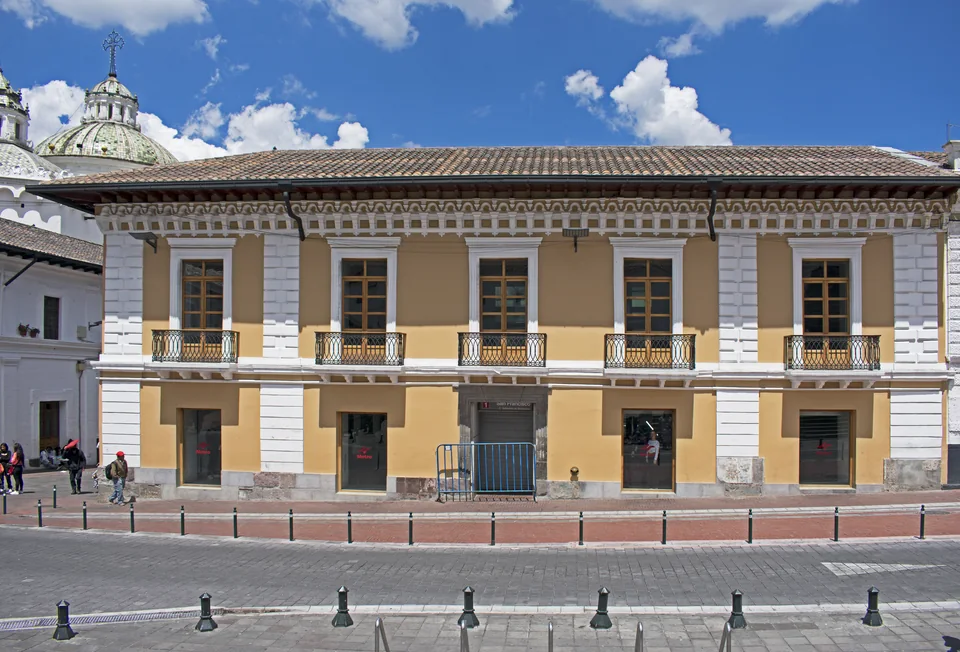 The entrance building for San Francisco station in Quito
